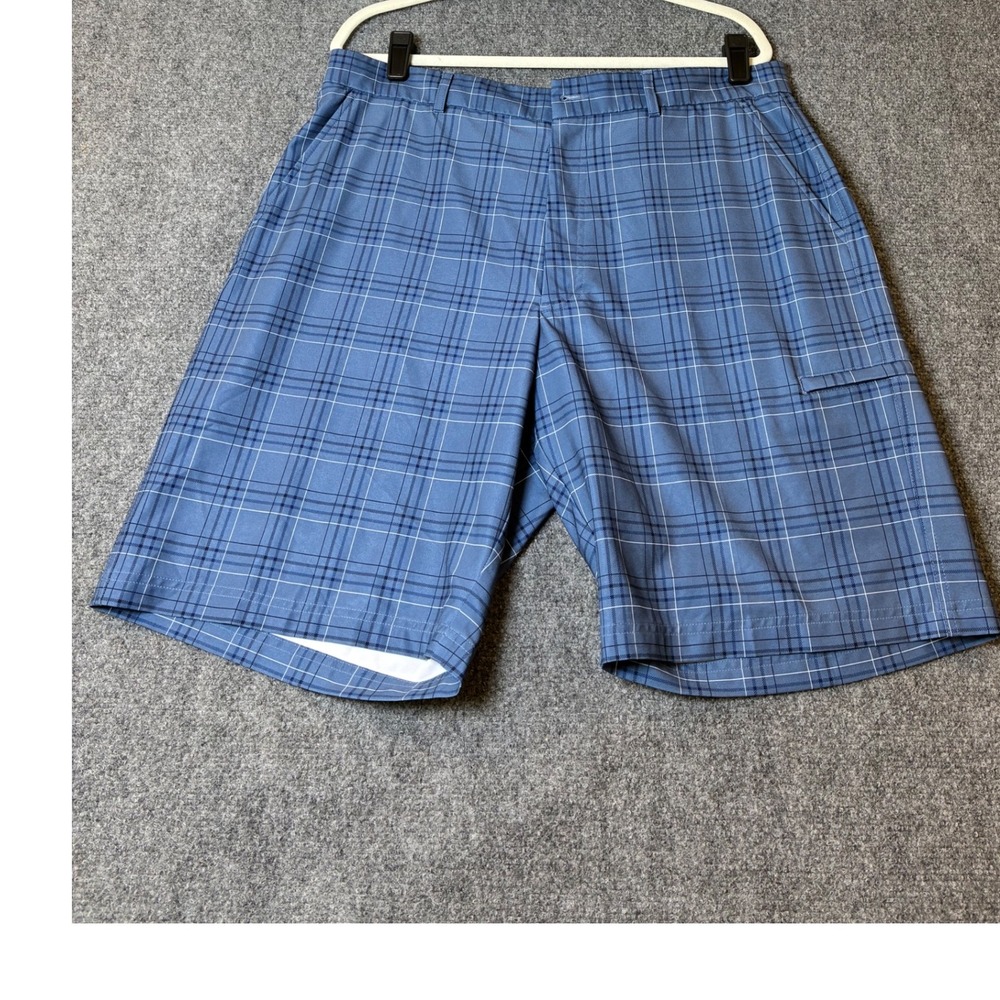 Pebble Beach Performance Golf Shorts‎ Plaid Moisture Wicking Golf Casual Size 38